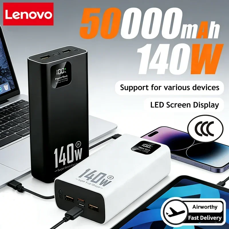Solar Emergency Charger - Lenovo 140W 500000mAh Ultra Capacity Power