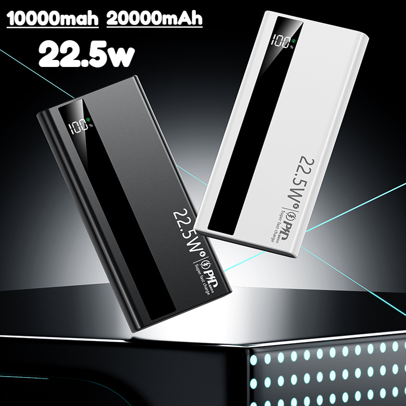 Solar Emergency Charger - 20000mAh Power Bank Fast Charging 22.5W
