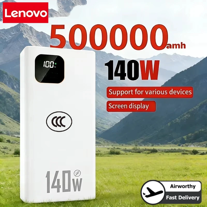 Lenovo 140W 500000mAh Ultra Ca - Solar Emergency Charger review and price