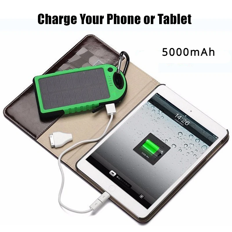 New Portable External Battery  - Solar Emergency Charger review and price