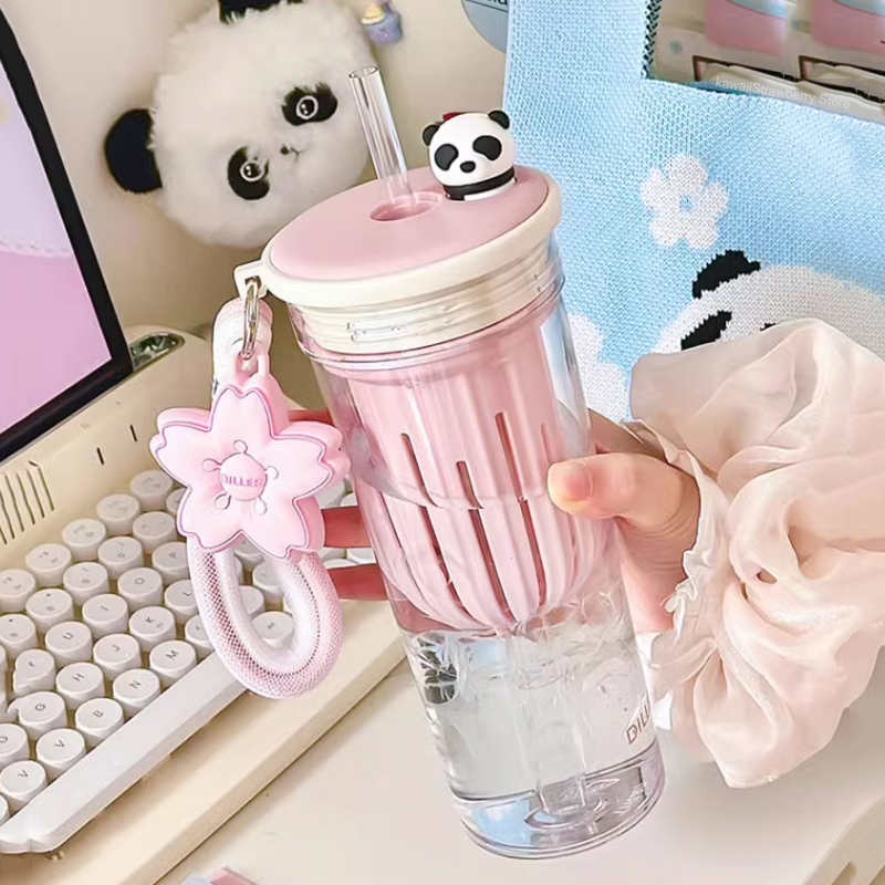 650ml Kawaii Water Bottle With - Water Purification Straw review and price