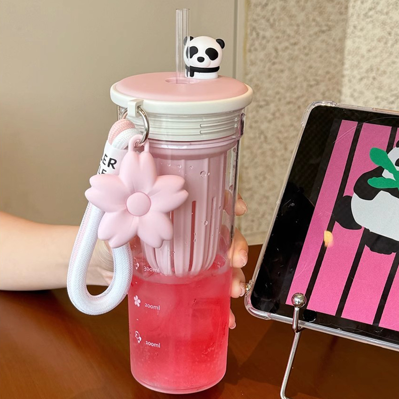 650ml Kawaii Water Bottle With - Water Purification Straw review and price