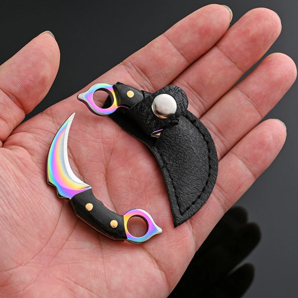 Mini Knife Keychain Pocket Kni - Bushcraft Knife Fixed review and price