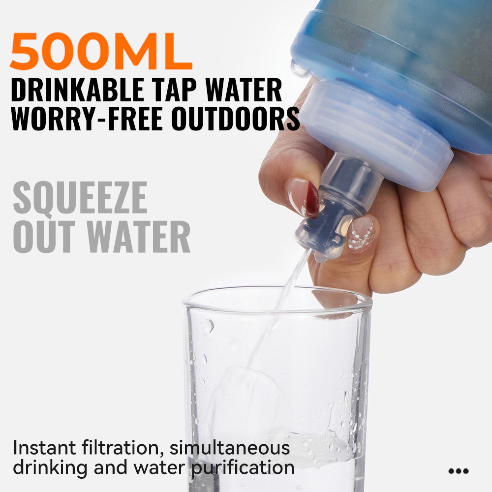 WRELS Water Filter Bottle Coll - Water Bag Collapsible review and price
